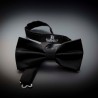 Noeud papillon homme pure soie - couleur unie noir Noeud papillon homme pure soie - couleur unie noir