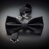 Noeud papillon homme pure soie - couleur unie gris foncé (anthracite) Noeud papillon homme pure soie - couleur unie gris foncé (anthracite)