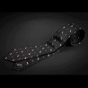 Cravate homme pure soie - noir à motifs petits chiens Cravate homme pure soie - noir à motifs petits chiens