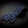 Cravate homme mariage pure soie - bleu foncé à motifs Paisley bleu clair Cravate homme mariage pure soie - bleu foncé à motifs Paisley bleu clair