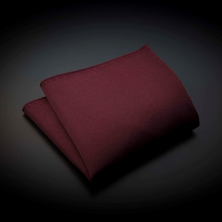Pochette pure soie - couleur unie bordeau Pochette pure soie - couleur unie bordeau