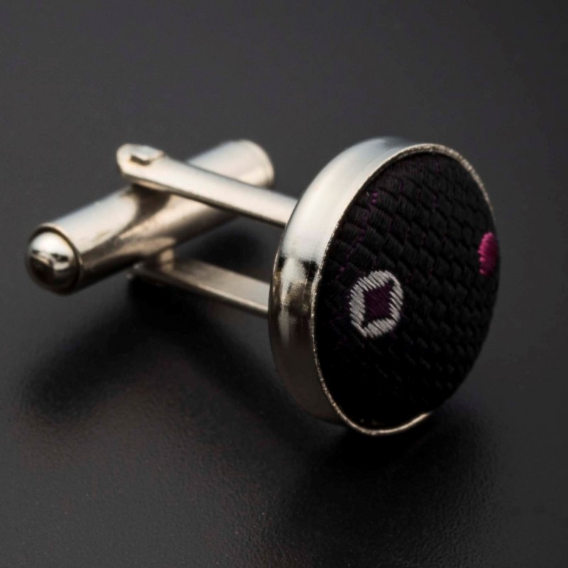Boutons De Manchette Bâtons Argentés Et Dorés - Longueur 7 Cm, Plaqué Argent, Style Années 80